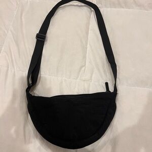 Black Crossbody crescent Bag